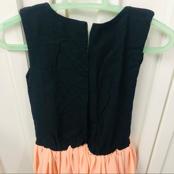 Peach black prom dress - Picture 3 of 7